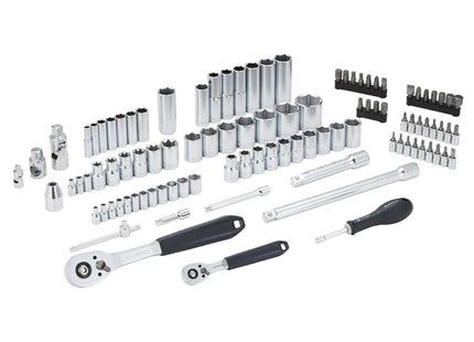 Facom 1/4In & 1/2In Drive Socket Set, 100 Piece