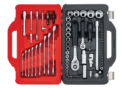 Facom 1/4In & 1/2In Drive Socket Set, 82 Piece