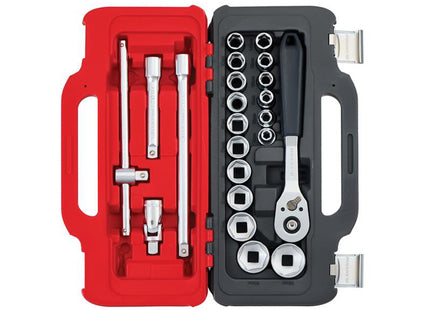 Facom 1/2In Drive Socket Set, 22 Piece