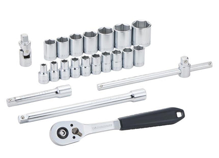 Facom 1/2In Drive Socket Set, 22 Piece