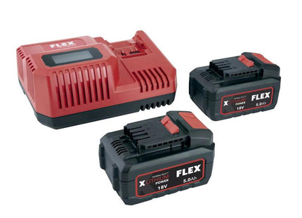 Flex Power Tools P-Set 55 R/Bs Battery & Charger Set 18V
