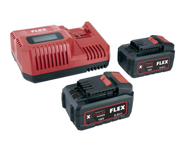 Flex Power Tools P-Set 55 R/Bs Battery & Charger Set 18V