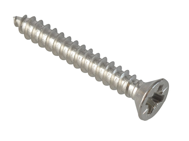 Forgefix Self-Tapping Screw Pozi Compatible Csk A2 Ss 1In X 6 Forgepack 30