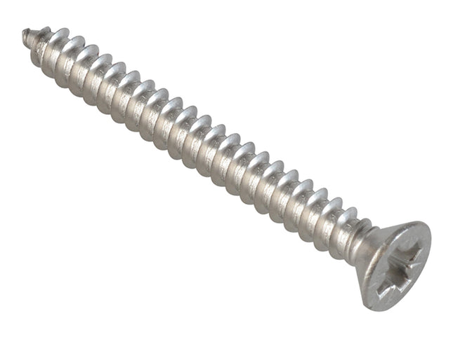 Forgefix Self-Tapping Screw Pozi Compatible Csk A2 Ss 1.1/2In X 8 Forgepack 12