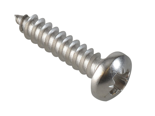 Forgefix Self-Tapping Screw Pozi Compatible Pan Head Ss 3/4In X 8 Forgepack 30