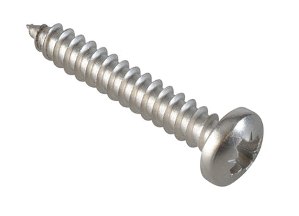 Forgefix Self-Tapping Screw Pozi Compatible Pan Head Ss 1In X 8 Forgepack 25