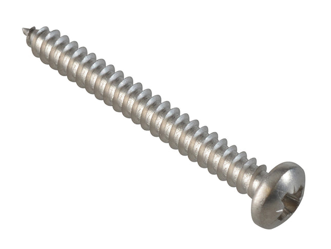 Forgefix Self-Tapping Screw Pozi Compatible Pan Head Ss 1.1/2In X 8 Forgepack 15