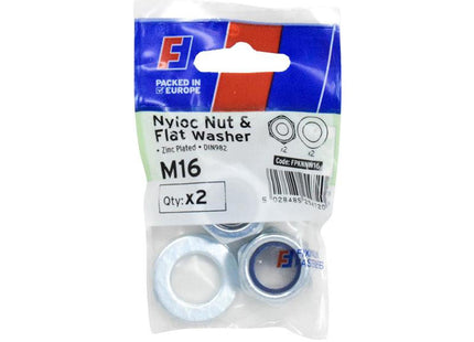 Forgefix Nyloc Nut & Washer M16 Forgepack 2