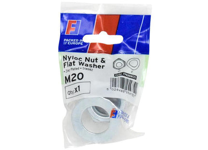 Forgefix Nyloc Nut & Washer M20 Forgepack 1