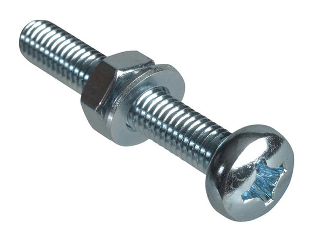 Forgefix Machine Screw Pozi Compatible Pan Head Zp M6 X 40Mm Forgepack 20