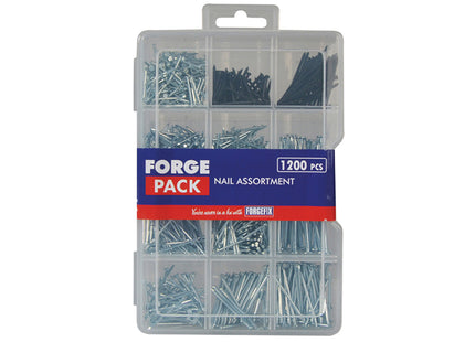 Forgefix Assorted Nail Kit Forgepack Kit, 1200 Piece