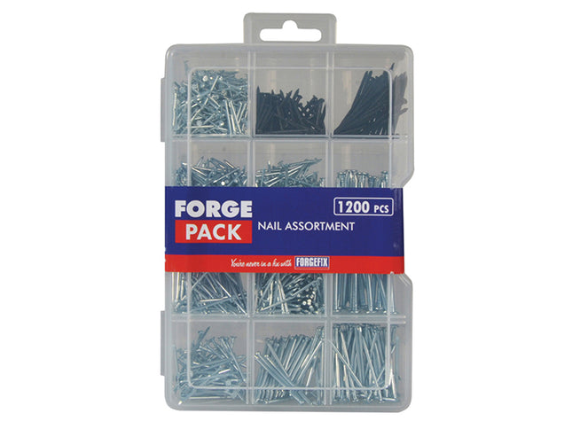 Forgefix Assorted Nail Kit Forgepack Kit, 1200 Piece