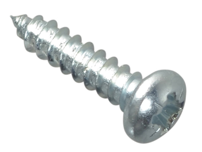 Forgefix Self-Tapping Screw Pozi Compatible Pan Head Zp 1/2In X 4 Forgepack 60