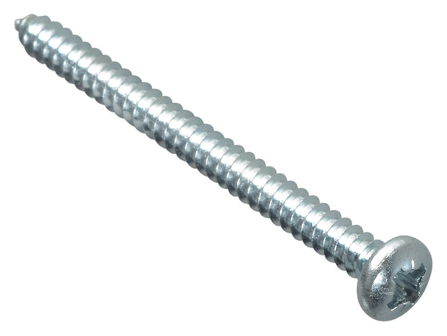 Forgefix Self-Tapping Screw Pozi Compatible Pan Head Zp 2In X 8 Forgepack 12