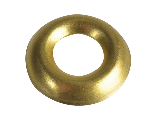 Forgefix Screw Cup Washer Brass No.10 Forgepack 20