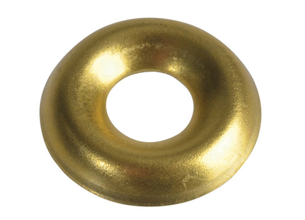 Forgefix Screw Cup Washer Brass No.8 Forgepack 20