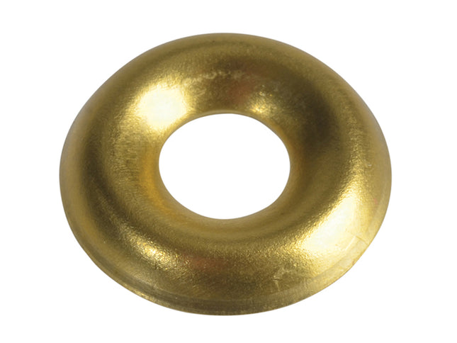 Forgefix Screw Cup Washer Brass No.8 Forgepack 20
