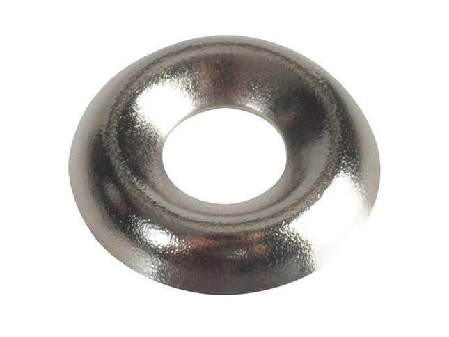 Forgefix Screw Cup Washer Nickle Plated No.8 Forgepack 20