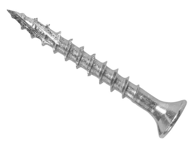 Forgefix Forgefast Pozi Compatible Exterior Screws Etech Silver 4.0 X 30Mm Box 200