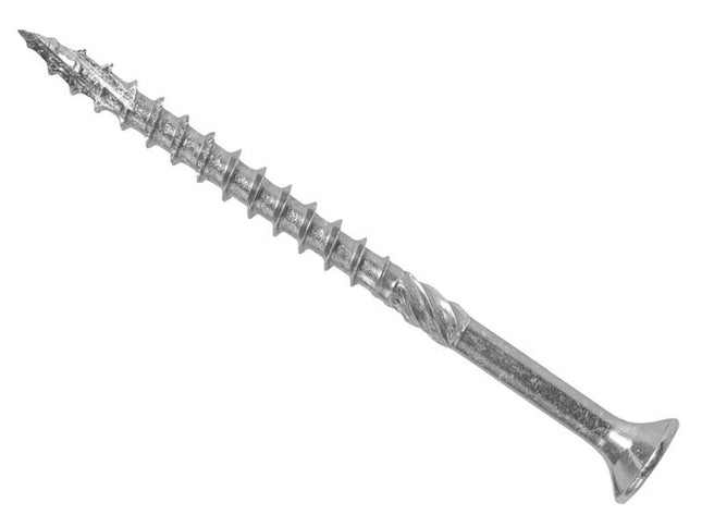 Forgefix Forgefast Pozi Compatible Exterior Screws Etech Silver 5.0 X 60Mm Box 100
