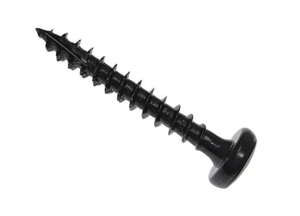 Forgefix Spectre PZ Compatible Wood Screw Pan Black 5.0 x 30mm - Box of 200