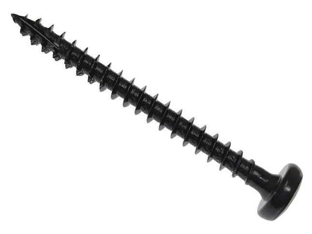 Forgefix Spectre PZ Compatible Wood Screw Pan Black 5.0 x 40mm - Box of 200