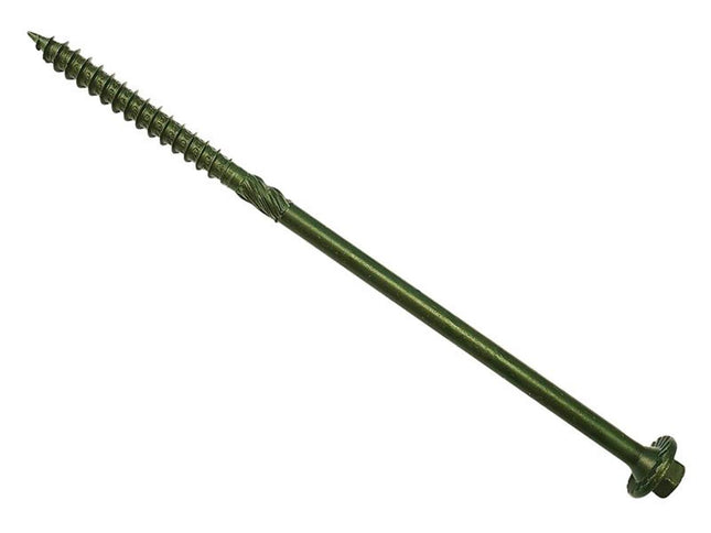 Forgefix Spectre Advanced Timber Fixing Screws Green 6.3 x 175mm - SPETF175G - Box of 50