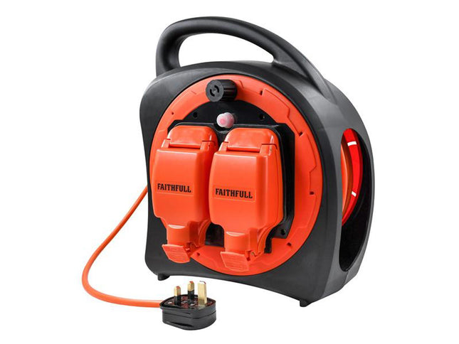 Faithfull Power Plus Outdoor Cable Reel Ip54 230V 18M 13A