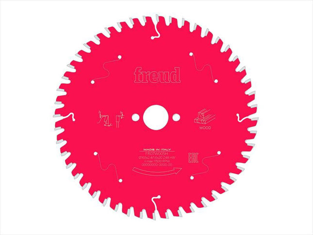 Freud Wood Circular Saw Blade 165 X 20 X 2.4/1.6Mm X 48T