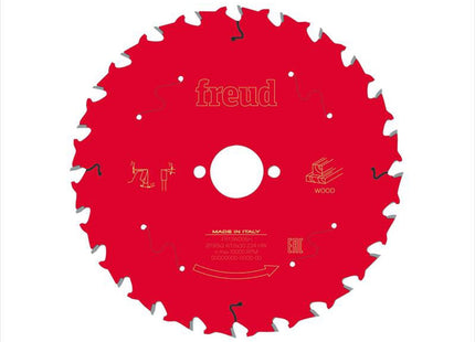 Freud Wood Circular Saw Blade 190 X 30 X 2.4/1.6Mm X 24T