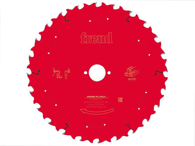 Freud Wood Table Saw Blade 254 X 30 X 2.6/1.8Mm X 24T