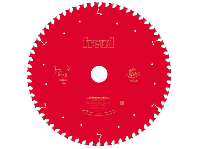 Freud Wood Table Saw Blade 260 X 30 X 2.6/1.8Mm X 60T