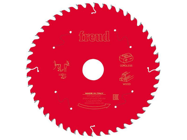 Freud Wood Circular Saw Blade 190 X 30 X 1.45/1Mm X 48T