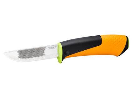 Fiskars Heavy-Duty Knife with Sharpener