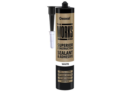 Geocel THE WORKS PRO Sealant & Adhesive White 290ml