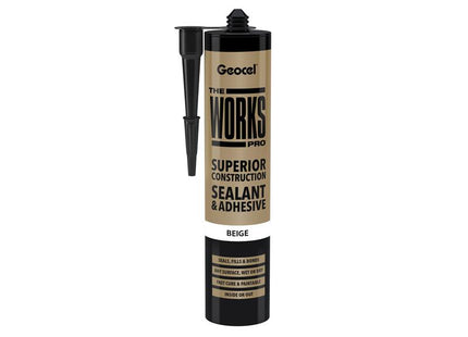 Geocel THE WORKS PRO Sealant & Adhesive Beige 290ml