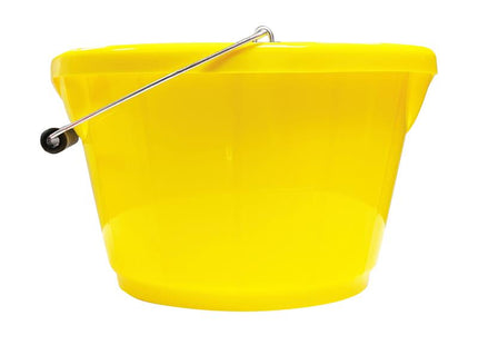 Red Gorilla B4 Shallow Bucket Yellow 10 litre