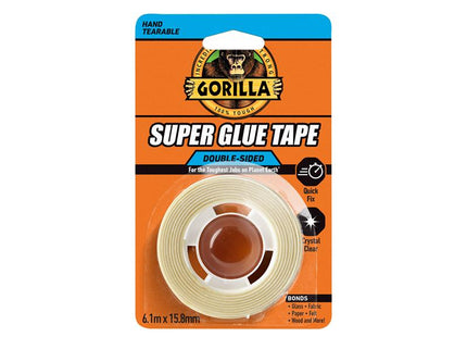 Gorilla Glue Gorilla Super Glue Tape 15.8mm x 6.1m