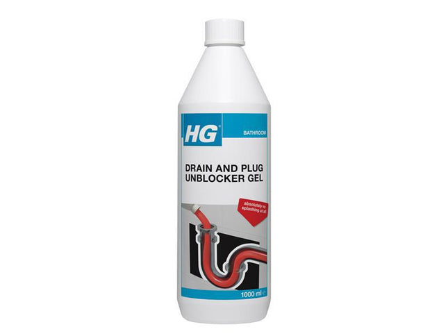 HG Drain & Plug Unblocker Gel 1 Litre - 540100106 - Safe & Effective