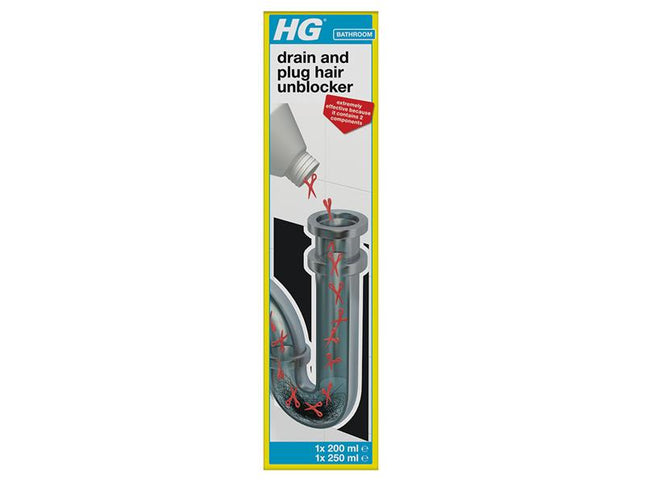 HG Drain and Plug Hair Unblocker 450ml