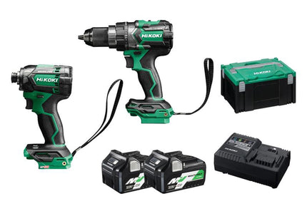 Hikoki Kc18dcjaz Twin Pack 18V 2 X Multi Volt Li-Ion