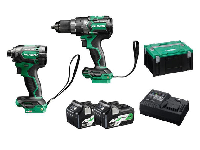 Hikoki Kc18dcjaz Twin Pack 18V 2 X Multi Volt Li-Ion
