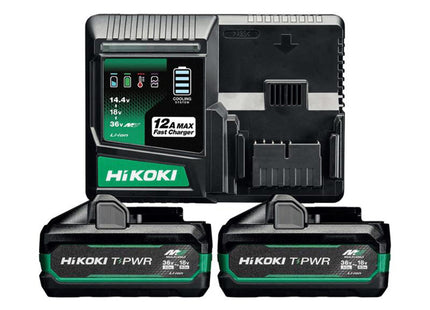 Hikoki Uc36ysl2jaz T-Pwr Multi Volt Start Pack 8.0Ah/4.0Ah 18/36V