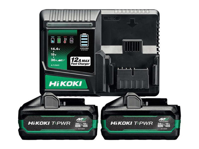 Hikoki Uc36ysl2jaz T-Pwr Multi Volt Start Pack 8.0Ah/4.0Ah 18/36V