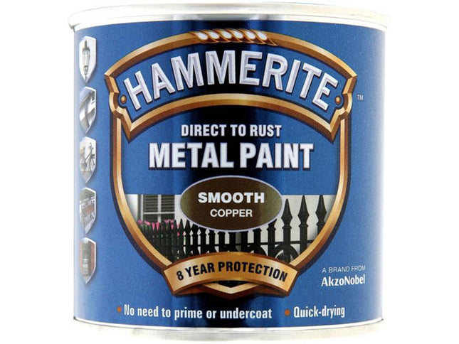 Hammerite Direct To Metal Smooth Copper 250Ml