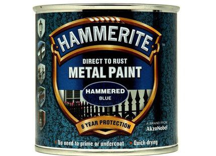Hammerite Direct To Metal Hammered Blue 250Ml
