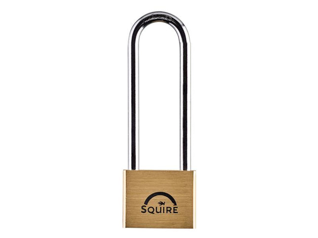 Squire LN44 Lion Brass Padlock 4-Pin 40mm - 100mm Long Shackle