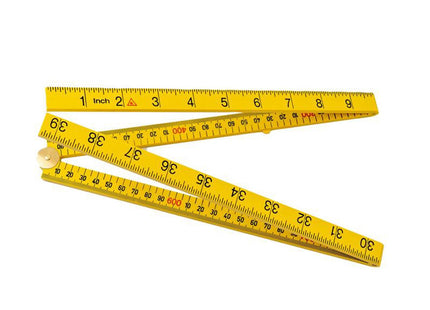 Hultafors G64-1-4-16 Polycarbonate Folding Rule 1M - 201324 - Precision Measuring Tool