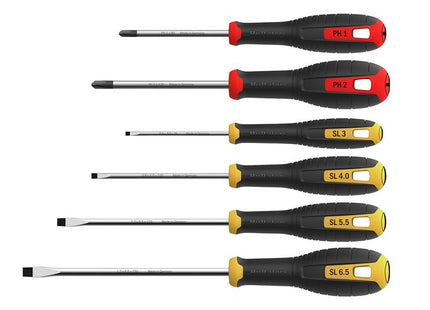 Hultafors Phillips & Slotted Screwdriver Set, 6 Piece HUL444405