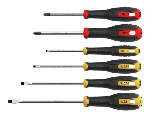 Hultafors Phillips & Slotted Screwdriver Set, 6 Piece HUL444405